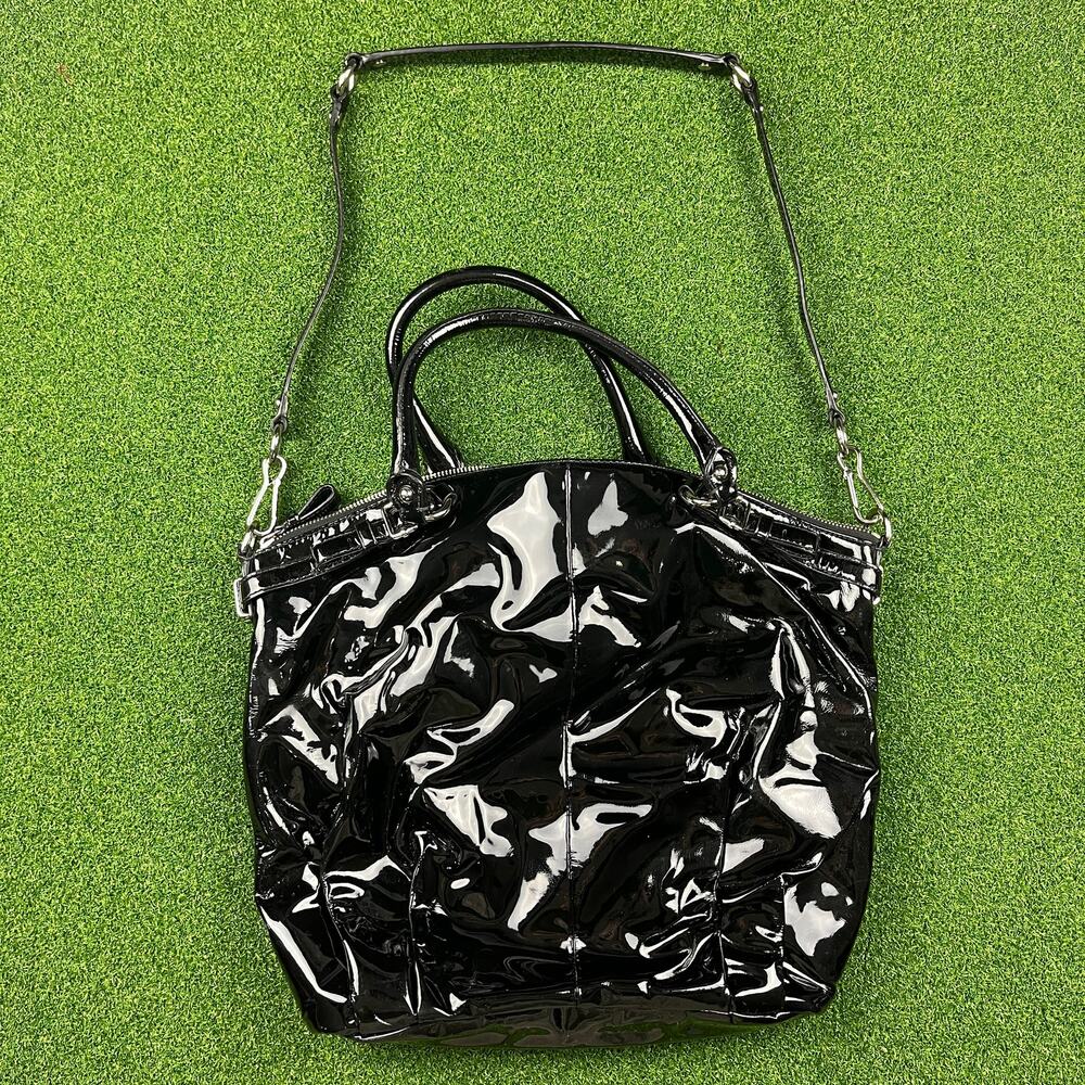 Coach Madison Lindsey Satchel Leather Shoulder Bag #18641 Convertible Handles - Picture 3 of 6